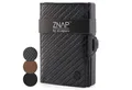 Slimpuro Geldbörse ZNAP 12 (1 x Slim Wallet,1 x Münzfach,1 x RFID-Shield Karte), Leder Portemonnaie klein Damen Herren Geldbeutel Unisex Brieftasche