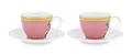 Pip Studio La Majorelle Pink Espressotasse m Untere Set2