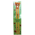 AAF Nommel ® Essstäbchen Chopsticks + 1 Clip Essstäbchenhelfer aus Gummi, Motiv Bär, Nr. 065