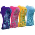 Yoga Socken Anti-Rutsch-Socken 4 Paare Damen Pilates Barre Tanz