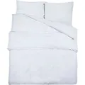 vidaXL Bettwäsche-Set Weiß 200x200 cm Leichte Mikrofaser 136018