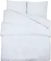 vidaXL Bettwäsche-Set Weiß 200x200 cm Leichte Mikrofaser