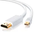 Primewire Mini DisplayPort auf HDMI Adapterkabel HD 1080p Weiß 4k Ultra HD 1m