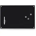 Zeller Present Memoboard, Schwarz, Glas, 60x40x1.6 cm, Dekoration, Magnettafeln & Pinnwände, Memoboards