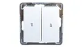 Ospel ŁP-7Y/m/00 Elektroschalter, Weiß, IP20, 250 V, 10 A, 71 mm, 40 mm