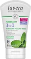 lavera PURE BEAUTY - 3in1 Reinigung-Peeling-Maske - reinigt porentief & bekämpft Hautunreinheiten - Naturkosmetik vegan - 125ml, weiß