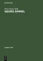 Georg Simmel Horst Jürgen Helle