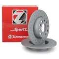 Zimmermann SPORT Bremsscheiben Ø 272mm für VW GOLF 6 7 8 T-ROC TOURAN A3 hinten