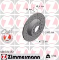 Bremssatz (2 Bremsscheiben) ZIMMERMANN 600.3241.52