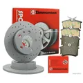 ZIMMERMANN Bremsenset Sport Bremsscheiben + Bremsbeläge hinten VW GOLF VII CADDY