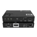 FeinTech AX210 HDMI 2.1 Audio Extractor 4K 120Hz 8K VRR ALLM, HDMI-Out + Audio (Optisch Toslink 5.1 + AUX Stereo), CEC-Pass und ARC Unterstützung von TV zu Soundsystem