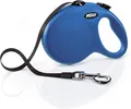 Flexi New Classic Gurt L Gurt-Roll-Leine Haustier bis 50 Kg blau Länge 8 m