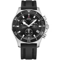 Swiss Military SM34067.07 Chronograph Herrenuhr 42mm 10ATM - Silber