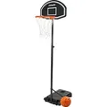 VirtuFit Verstellbare Basketballhalterung 170–215 cm mit Ball & Pumpe - Schwarz