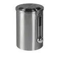 111252 Kaffeedose für 1 kg mit Dosierlöffel luftdicht Edelstahl (Silber)