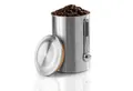 Xavax Kaffeedose Kaffeedose Edelstahl Luftdicht + Dosierlöffel, Edelstahl, (Set Behälter + Löffel, 1-tlg., 1x Dose 1x Maßlöffel), 1kg Vorratsdose Behälter Dose Kaffeebohnen Kaffeepulver Lebensmittel
