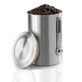 Xavax Kaffeedose Edelstahl 1kg Dosierlöffel für Kaffeebohnen Luftdicht Behälter