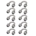 10pcs M6 Gewinde 304 Edelstahl Runde Biege U Schraube 12mm Rohr Außendurchm