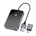 SALCAR Android Auto Wireless Adapter – 2025 | Wandelt kabelgebundenes in kabelloses um | Kompatibel mit Android 11 oder höher | USB-C/A | 5.8 GHz WiFi Kabelloser Auto-Dongle