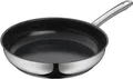 WMF Bratpfanne Devil, Ø 28 cm, Pfanne Induktion mit Antihaftversiegelung, Cromargan® Edelstahl Rostfrei 18/10, TransTherm®-Allherdboden, für alle Herdarten geeignet, Edelstahlgriff