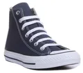 CONVERSE Alle Star Hi Top Leinen Turnschuhe Schwarz Damen UK 3 - 7