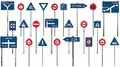 Mini Art 35655 1:35 Verkehrsschilder Tschecheslo. 30-40 - originalgetreue Nachbildung, Modellbau, Plastik Bausatz, Modellbausatz, Diorama Bausatz, Plastikmodellbau
