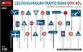 Tschechoslowakischen Traffic Signs 1930-40’S Diorama 1:3 5 Plastic Modell Kit
