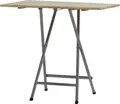 FUNSTAR 747218 Gartentisch Stahl, Kiefernholz Grau, Natur