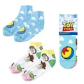 Unisex Kurzsocken im Disney Toy Story Design, 2er Set, Größe 36 bis 43