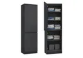 Home Collective Kleiderschrank Garderobenschrank Mehrzweckschrank Schrank platzsparend & vielseitig (50x40x180,5 cm (BxTxH), ideal für Schlafzimmer Flur & Arbeitszimmer) mit 2 Türig & 5 Einlegeböden in anthrazit