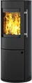 Firefix Kaminofen »LUGANO«, 6 kW, Dauerbrand, schwarz, revolutionäre Türverschlussautomatik