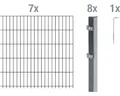 Doppelstabmattenset ALBERTS Typ 6/5/6 1400 x 160 cm anthrazit