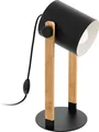 HORNWOOD Tischleuchte Tischbeleuchtung - L21 x B18 x H42 cm - schwarz, creme - 1X28W exkl. - IP20