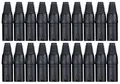 Pronomic Steckerset XLR-Male 20-Stück (zur Kabelkonfektionierung, Montage, Hochwertige Spannzangen-Zugentlastung, stabiles Druckguss-Gehäuse) schwarz
