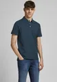 Jack & Jones Poloshirt JJEPAULOS Poloshirt mit klassischem Kragen und figurbetonter Form Logostickerei, modisch, schmal, Baumwolle, Polokragen