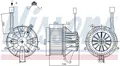 NISSENS 87264 Innenraumgebläse für OPEL,VAUXHALL