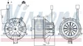 87264 NISSENS Innenraumgebläse für OPEL,VAUXHALL