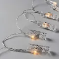 BUTLERS Clip Art LED-Klammern 10 Lichter mit USB-Batteriefach