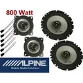 Alpine passend für VW Bus T4 1990-2003 Lautsprecher Boxen Wege Komplett Set Tür Vorn