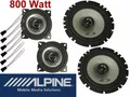 Alpine passend für VW Bus T4 1990-2003 Lautsprecher Boxen Komplett Set Tür Vorn