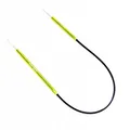 Metall Rundstricknadeln 25cm 3,5mm auf Seil