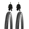 2x KUJO Fahrradreifen 20 Zoll Reifen 20x1.75 47-406 inkl. 2x Schlauch mit DV gl