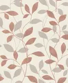 Rasch Tapete Vlies Das Beste 639858 rot-braun Creme Glanz Blätter Floral
