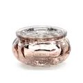 4 Kerzengläser Set roségold oder silber Tischdeko Hochzeit Windlicht Weihnachten
