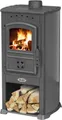 Kaminofen Anthrazit Holzofen 7,2 kW Kamin Zar Ofen Dauerbrandofen Werkstattofen Schwedenofen Hüttenofen Heizofen