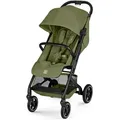 cybex Gold Buggy Beezy Blk, Dunkelgrün, Textil, 45.5x107x82 cm, CE, Feststellbremse, Federung, 5-Punkte-Gurt, für Babyschale geeignet, Griff in Lederoptik, abnehmbarer Schutzbügel, Baby on Tour, Kinderwagen, Buggys