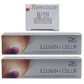 Wella Illumina 2 x 60 ml 6/19 dunkelblond asch cendre Set