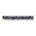 Rückenschild Rettungshundestaffel - 30 x 5cm - weiß
