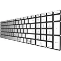 DEUTSCHE-Tastatur Keyboard Silber mit Beleuchtung kompatibel für HP 15-da0056ng - Silber
