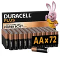 Duracell Plus AA Batterien (72er-Pack) Alkali 1,5 V Hochleistungsbatterien Batterie Bis Zu 150% Längere Lebensdauer Mit Power Boost Active